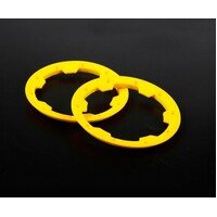 ROVAN 95030 NYLON BEADLOCK OUTER BAJA 5B - YELLOW 2 PIECES