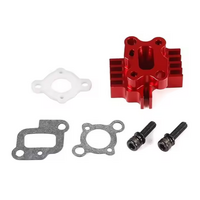 ROVAN 95216 RED CNC ALLOY INTAKE MANIFOLD SET