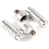 ROVAN 953132 REAR SILVER SHOCK CAP WITH REMOTE RESEVOIR