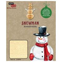 INCREDIBUILDS SNOWMAN CHRISTMAS HOLIDAY COLLECTION 3D WOOD MODEL