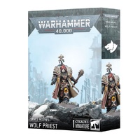 WARHAMMER 40K 53-32 SPACE WOLVES : WOLF PRIEST MINIATURE