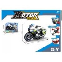 JUHAO TOYS MOTOR SERIES TAKE APART MOTORCYCLE POLICE RESCUE