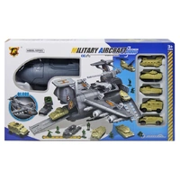 PENG RONG MILITARY AIRCRAFT MODEL PLAYSET WITH 5 DIECAST VEHICLES