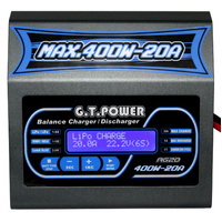 CHARGER GT POWER A620 DC CHARGER AND IMAX B20 POWER SUPPLY 16AMP PACKAGE