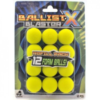 LANARD BALLIST-X BLASTER REFILL PACK WITH 12 FOAM BALLS