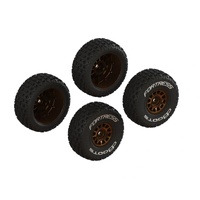 ARRMA ARA2024 DBOOTS FORTRESS TIRE SET GLUED BRONZE 2 PAIR