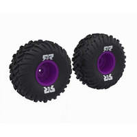 ARRMA ARA-2576 DBOOTS CUT CHEVRON MT TYRE SET GLUED, PURPLE, QUAKE 223S