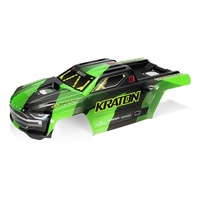ARRMA ARA-3008 KRATON 6S BODY GREEN/BLACK DECALED, PAINTED AND TRIMMED SHELL