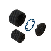 ARRMA ARA311095 DIFF CASE AND IDLER GEAR SET (47/29T, 0.8M), GORGON/FURY/QUAKE