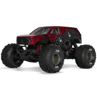 ARRMA GORGON 223S 1/10 2WD BRUSHLESS MONSTER TRUCK, RTR, RED/BLACK, ARA3530T2