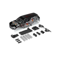 ARRMA ARA402353 PAINTED BODY WITH DECALS INSTALLED GUNMETAL FOR GORGON