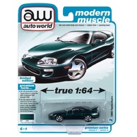 AUTO WORLD PREMIUM LIMITED EDITION MODERN MUSCLE 1996 TOYOTA SUPRA 1/64 SCALE DIECAST CAR