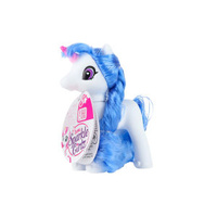 ZURU SPARKLE GIRLZ UNICORN WHITE WITH BLUE HAIR 4.5INCH FIGURINE