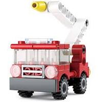 SLUBAN B0593A FIRE BUILDER FIRE TRUCK WITH HOUSE 43PCS