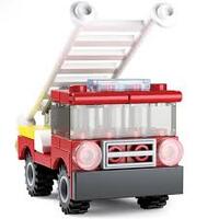 SLUBAN B0593C FIRE BUILDER FIRE TRUCK WITH LADDER 39PCS
