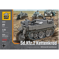 BUILD ARMY BA0002 SD.KFZ.2 KETTENKRAD 1/31 SCALE MODEL BRICK KIT