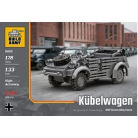 BUILD ARMY BA0005 KUBELWAGEN WW2 GERMAN UTILITY VEHICLE  1/33 SCALE MODEL BRICK KIT