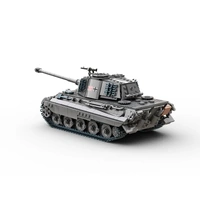 BUILD ARMY BA0182 KING TIGER GREY WW2 GERMAN TANK 1/33 SCALE MODEL BRICK KIT