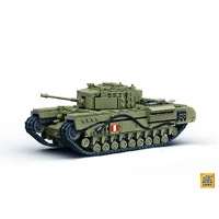 BUILD ARMY BA2001 CHURCHILL MK.III WW2 BRITISH TANK 1/33 SCALE MODEL BRICK KIT