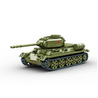 BUILD ARMY BA3485 T-34/85 WW2 SOVIET MEDIUM TANK 1/33 SCALE MODEL BRICK KIT
