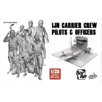 Border Model 1/35 IJN Carrier Crew Pilots & Officers Plastic Model Kit