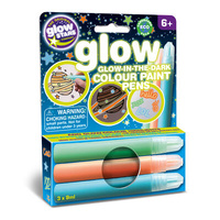 BRAINSTORM TOYS GLOW IN THE DARK COLOUR PAINT PENS