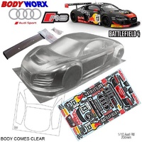 BODYWORX AUDI R8 1/10TH 200MM BODY SHELL