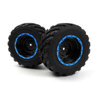 BLACKZON BZ540182 SMYTER MT WHEELS/TIRES ASSEMBLED (BLACK/BLUE) 2 PIECES