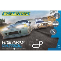 SCALEXTRIC C1453SF 1/32 HIGHWAY PATROL HOLDEN VL COMMODORE V FORD XY FALCON POLICE SLOT CAR RACE SET
