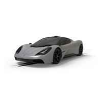 SCALEXTRIC C4568 GMA T.50 GORDON MURRAY AUTOMOTIVE SILVER 1/32 SCALE SLOT CAR