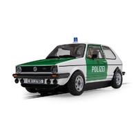 SCALEXTRIC C4572 VOLKSWAGEN GOLF MK1 POLIZEI 1/32 SCALE SLOT CAR
