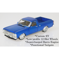 DDA DDA2491 FORD XY CUSTOM UTE BARRA METALIC BLUE 1/24 SCALE METAL DIECAST