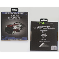 DDA DDAAC023 SUPERCHARGED BARRA FORD XW/XY FALCON ENGINE KIT 1/24 SCALE PLASTIC MODEL KIT ACCESSORIES