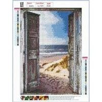DIAMOND PAINTING DOOR TO BEACH 30X40CM DIY CRAFT KIT