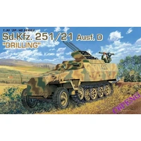 DRAGON 6862 SD.KFZ.251/21 AUSF.D DRILLING 1/35 SCALE PLASTIC MODEL KIT HALF TRACK