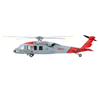 FLYWING MH-60R SEAHAWK 3D GPS 10CH 470L SIZE RED & GRAY READY TO FLY RC HELICOPTER
