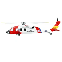 FLYWING MH-60T JAYHAWK 3D GPS 10CH 470L SIZE RED & WHITE READY TO FLY RC HELICOPTER