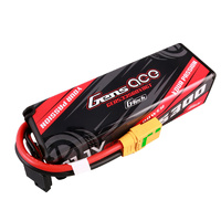 GENS ACE G-TECH 3S 5300MAH 60C 11.1V HARDCASE/HARDWIRED LIPO BATTERY WITH XT90-S PLUG