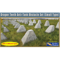 GECKO MODELS 35GM0084 DRAGON TEETH ANTI-TANK OBSTACLE SET (SMALL TYPE) 1/35 SCALE PLASTIC MODEL KIT