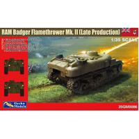 GECKO MODEL 35GM0086 RAM BADGER FLAMETHROWER MK.II (LATE PRODUCTION) 1/35 SCALE PLASTIC MODEL KIT