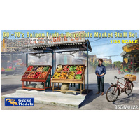 GEEKO MODEL 35GM0122 60-70'S SAIGON FRUIT AND VEGETABLE MARKET STALL SET 1/35 SCALE PLASTIC MODEL KIT