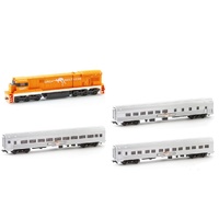 FRATESCHI GREAT SOUTHERN L CLASS LOCOMOTIVE WITH 3 BUDD CARS HO GAUGE