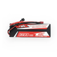 CNHL HC6201002 RACING SERIES 6200MAH 7.4V 2S LIPO BATTERY 100C HARD CASE WITH T/DEAN PLUG