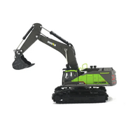 HUINA HN1721 PROFESSIONAL EXCAVATOR GREEN 1/50 SCALE METAL DIECAST MODEL