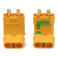 SIK RC ANTI-SPARK XT90 CONNECTORS MALE AND FEMALE 2PC