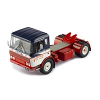 IXO MODELS 1/43 DAF 2600 1970 BLUE AND WHITE DIECAST MODEL TRUCK