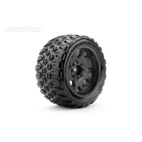JETKO JKO5802CBMSGBB2 1/5 XMT EX-KING COBRA TYRES/WHEELS (CLAW RIM, BLACK, MEDIUM SOFT, BELTED, 24MM)