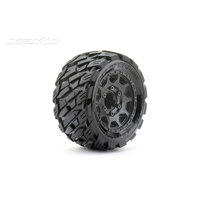 JETKO JKO2703CBMSGNB4 1/10 ST 2.8 EX-ROCKFORM TYRES (CLAW RIM, BLACK, MEDIUM SOFT, 17MM HEX) PREMOUNTED WHEELS