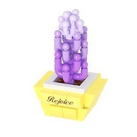 KOCO 01002 BLOOM BOUTIQUE SUCCULENT POTTED PLANT REJOICE 140 PIECE BUILDING BLOCK KIT