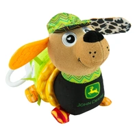 LAMAZE JOHN DEERE CORN E. DOGG CLIP AND GO PLUSH TOY